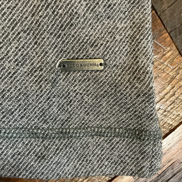 Rodd & Gunn Men’s Gray 1/4 Zip Pullover Sweatshirt Size Large Cotton Blend - Picture 4 of 7